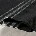 thumbnail image 4 of Rugs USA Bergamot Striped Cotton Area Rug, 8' x 10', Bergamot Black, 4 of 6