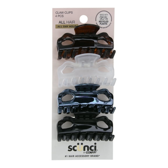 Scunci Claw Clips 4 Each