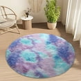 thumbnail image 6 of Amacok Small Area Rug for Living Room Bedroom, 31“ Fluffy Shaggy Fuzzy Nursery Kids Room Circle Rug, Cute Soft Plush Furry Girls Room Decor Carpet, Non-Slip, 6 of 6