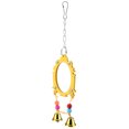 thumbnail image 2 of Juguete para jugar Al loro ANGGREK con espejo para loros color amarillo, 2 of 7