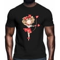 thumbnail image 2 of Camisetas para hombre, camisetas casuales de manga corta con diseño de flechas y chicas, camisetas gráficas para adolescentes, niños y hombres., 2 of 8
