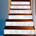 thumbnail image 3 of Juego de 6 pegatinas autoadhesivas de vinilo para decoración de escaleras O, 3 of 9