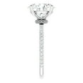 thumbnail image 4 of Talia Moissanite Engagement Ring Oval Solitaire Hidden Halo, 4 of 5