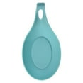 thumbnail image 1 of fastboy Scoop Holder Spoon Tray Tableware Plate Spoons Shelf Multicolored Softness Washable Restaurant No Smell Heating-resistance Lake Blue, 1 of 9