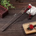 thumbnail image 2 of 2 Pieces Japanese Chinese Hair Stick Retro Wooden Hairpin Flower Hair Chopsticks Handmade Wooden Hair Stick Classic Hair Chopstick Hair Pins for Long, 2 of 4