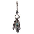 thumbnail image 3 of tredstone Rétro Boho Cool Turquoise Punk Rock Porte-Clés Anneau Crâne Pince de Homard Porte-Clés, 3 of 9