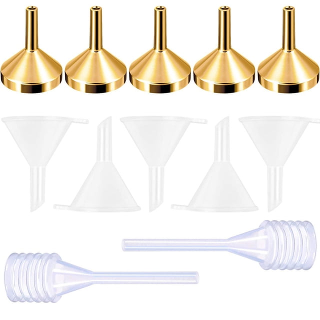 Portable Mini Funnel Set For Precise Liquid Transfers, Stainless Steel Silver Funnel With Wide Mouth Design, Compact And Durable For Perfumes Essential Oils Lotion (4)