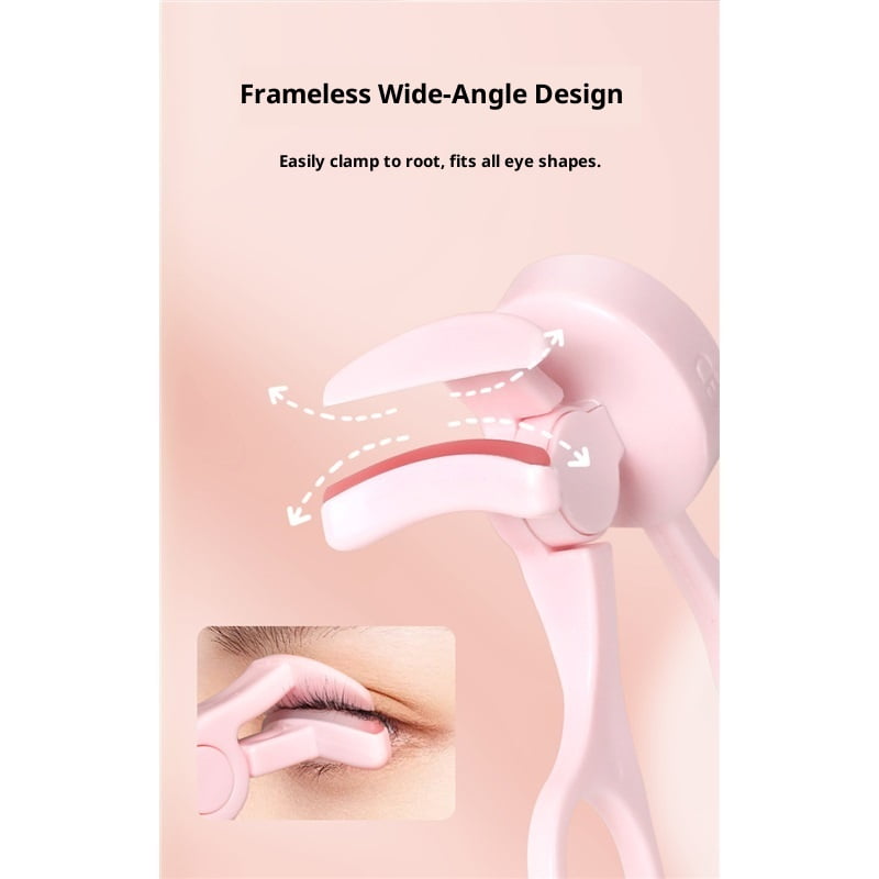 2pcs Heated Eyelash Curlers with 3 Heating Modes, Rechargeable Electric Eyelash Curler with Type-C, Anti-Burn Mini Lash Curler, Gift for Women Girls, Pink