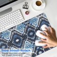 thumbnail image 4 of Long Mouse Pads for Desk,Blue Geometric Pattern Desk Mats on Top Of Desks, Desk Mouse Pad Extra Large with 3mm Non-Slip Base and Stitched Edge for Gaming,Office,Work,Home 31.5"x15.7", 4 of 6
