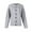 Gray, variant on Women's Sweater Cute Fun Printing Sweater Fall And Winter Long Sleeve Knitted Sweater for Fall Winter Solid Color Basics,Army Green,L