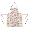 thumbnail image 2 of Pioneer Flower Floral Print Pattern Apron for Women and Men, Cotton Linen Waterproof with Pockets, Adjustable, 33x27 Inch for Kitchen, Gardening, BBQ, Salon, 2 of 6