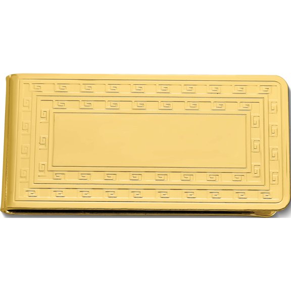 Fashion Gold-Tone Money Clip (3.5 X 2.5) Made In China gm2706