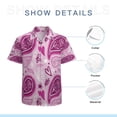 thumbnail image 7 of High Quality Hawaiian Shirts for Men Short Sleeve Aloha Beach Shirt Floral Summer Casual Button Down Shirts Blouses DTYLOI, 7 of 7