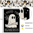 thumbnail image 6 of Halloween House Flags for Outdoor Decoration, I FOUND THIS HUMERUS Funny Ghost Large Yard Flag,Seasonal Decorative Decor for Holiday Outside 28x40 Inch Vertical Double Sided, 6 of 6