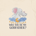 thumbnail image 4 of Inktastic Will You Be My Godfather? Elephants Moon and Stars Boys or Girls Baby T-Shirt, 4 of 5