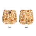 thumbnail image 3 of Balery Various Bread Pantalones cortos deportivos para mujer con forro y dos bolsillos, elásticos, para entrenamiento, gimnasio, yoga-Medium, 3 of 7