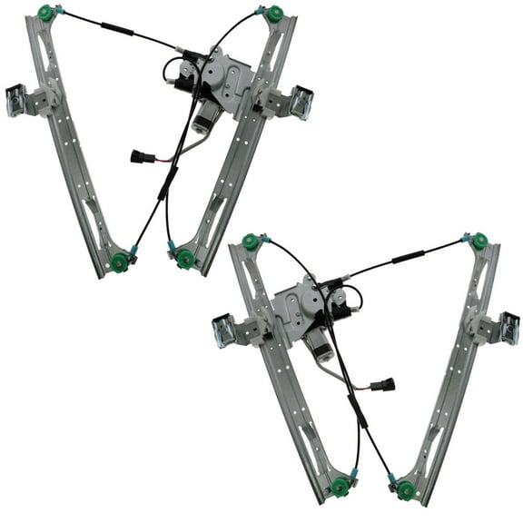 TRQ Power Window Regulators w/ Motor SET Pair for Chevy GMC Buick Olds WRA50152 Fits select: 2002-2009 CHEVROLET TRAILBLAZER, 2002-2009 GMC ENVOY