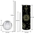 thumbnail image 2 of Moon Tumbler with Lid and Straw, Moon Phase Gothic Decor, Moon Mug, Moon Coffee Mug, Moon Stuff, Gothic Gifts, Witchy Gifts, Goth Decor, 20oz Insulated Stainless Steel Skinny Tumbler, 2 of 6