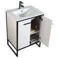 thumbnail image 4 of Fine Fixtures Vdara 30" Bathroom vanity Cabinet Set, White Straight Grain, 4 of 7