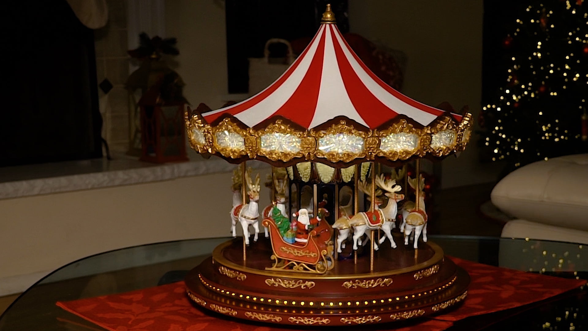 Christmas Deluxe Christmas Carousel Holiday Decoration One Size Mr Multicolor