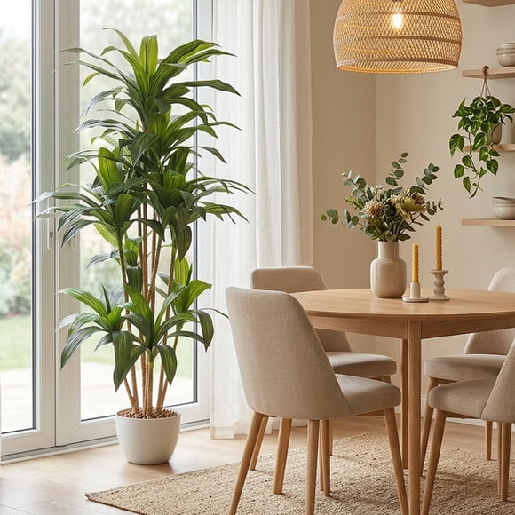 Planta artificial decorativa Artego Dracaena Palo de Brasil grande 170cm para hogar sala comercio oficina