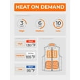 thumbnail image 3 of ORORO Women's Quilted Heated Vest with Battery, Lightweight Heating Vest for Winter Outdoors (Red, XS), 3 of 9