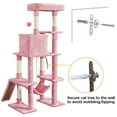 thumbnail image 6 of Renwick Multilevel 63inch Cat Tree Tower for Kitchens, Pink, 6 of 7