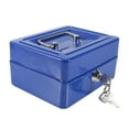 thumbnail image 1 of Garosa 1Pc Mini Portable Steel Petty Lockable Cash Money Coin Safe Security Box Household New, Safe Box, Home Safe Box, 1 of 6