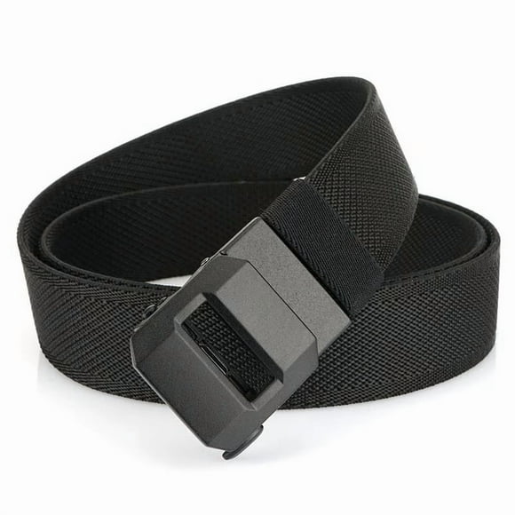 Men's Ratchet Belt | Automatic Slide Buckle Belt | Adjustable Waist Belt for Casual & Outdoor Wear | 1.5 Inch Wide Nylon Webbing | Heavy-Duty Belt for Work, Hiking & Everyday Use