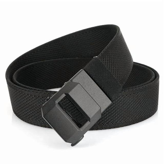 Nylon Ratchet Belt Mens Sports Adjustable Woven Waist Belts Automatic Buckle