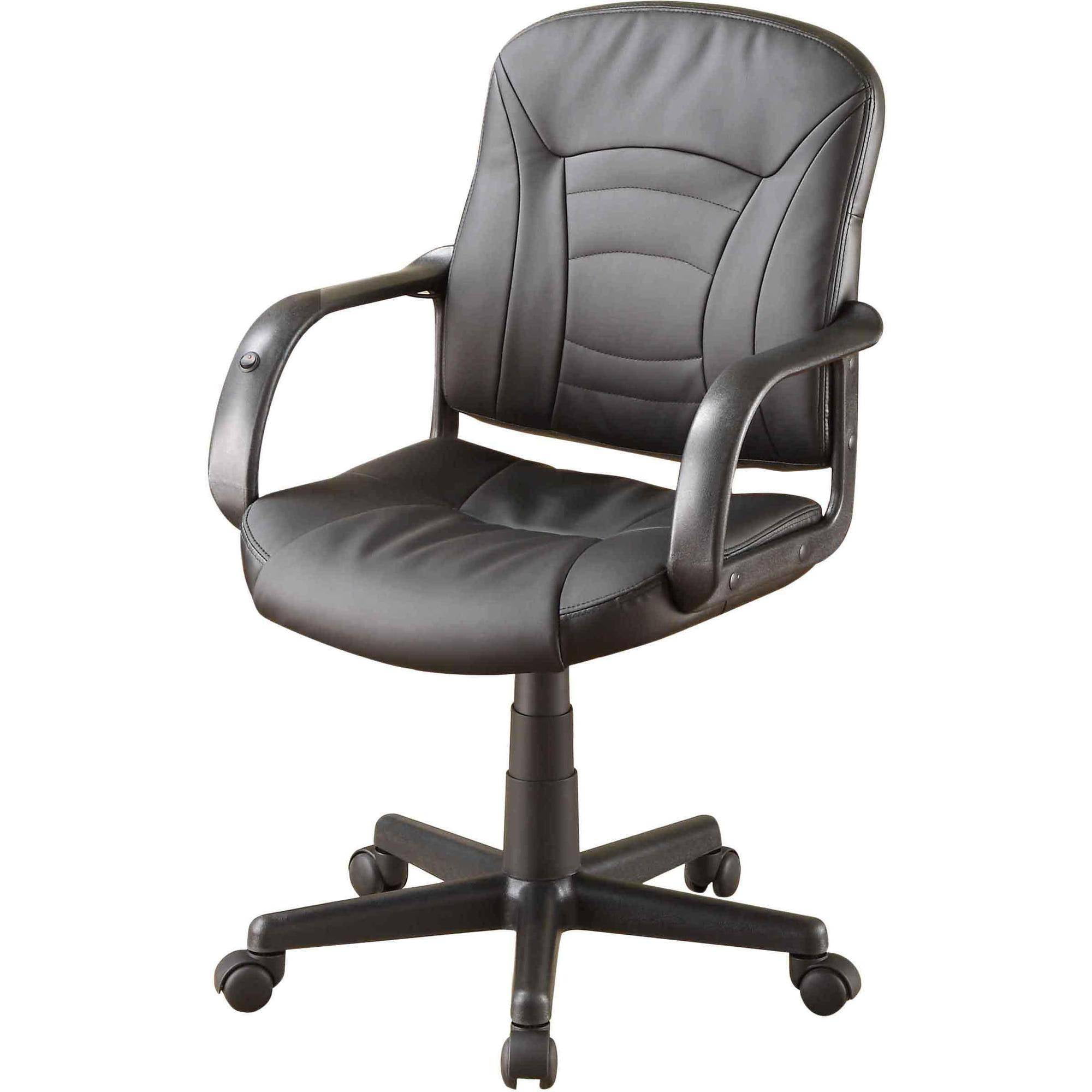 Whalen Dual-Point Action Massage Task Chair, Bonded Leather - Walmart.com