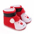 thumbnail image 3 of Christmas Baby Booties Warm Slippers Soft Fleece Newborn Crib Walking Sock, 3 of 7