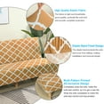 thumbnail image 5 of SHANNA Futon Slipcover Armless Sofa Covers Stretch Sofa Bed Slipcover Protector Elastic (Camel Geometry), 5 of 6
