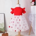 thumbnail image 4 of Toddler Girl Tulle Dress Summer Sleeveless Baby Girl Fashion Casual Dresses Smocked Summer Flower Girl Dresses Girl Valentine's Day Outfit for Kids Girls 4T, 4 of 7
