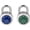 Blue and Green, variant on Kwikset 2" Combination Dial Padlock with 13/16" Shackle, Black