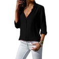 thumbnail image 1 of Women Button Tops Casual Blouse Shirt, 1 of 2