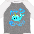 thumbnail image 4 of Inktastic Cute and Playful Narwhal Boys or Girls Long Sleeve Baby Bodysuit, 4 of 5