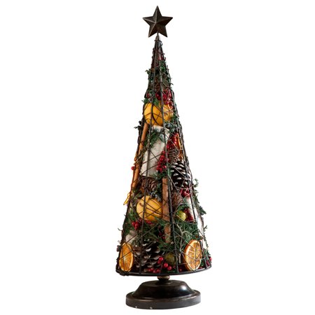 Holiday Spice Tree Metal Wire Tree Filled With Potpourri
