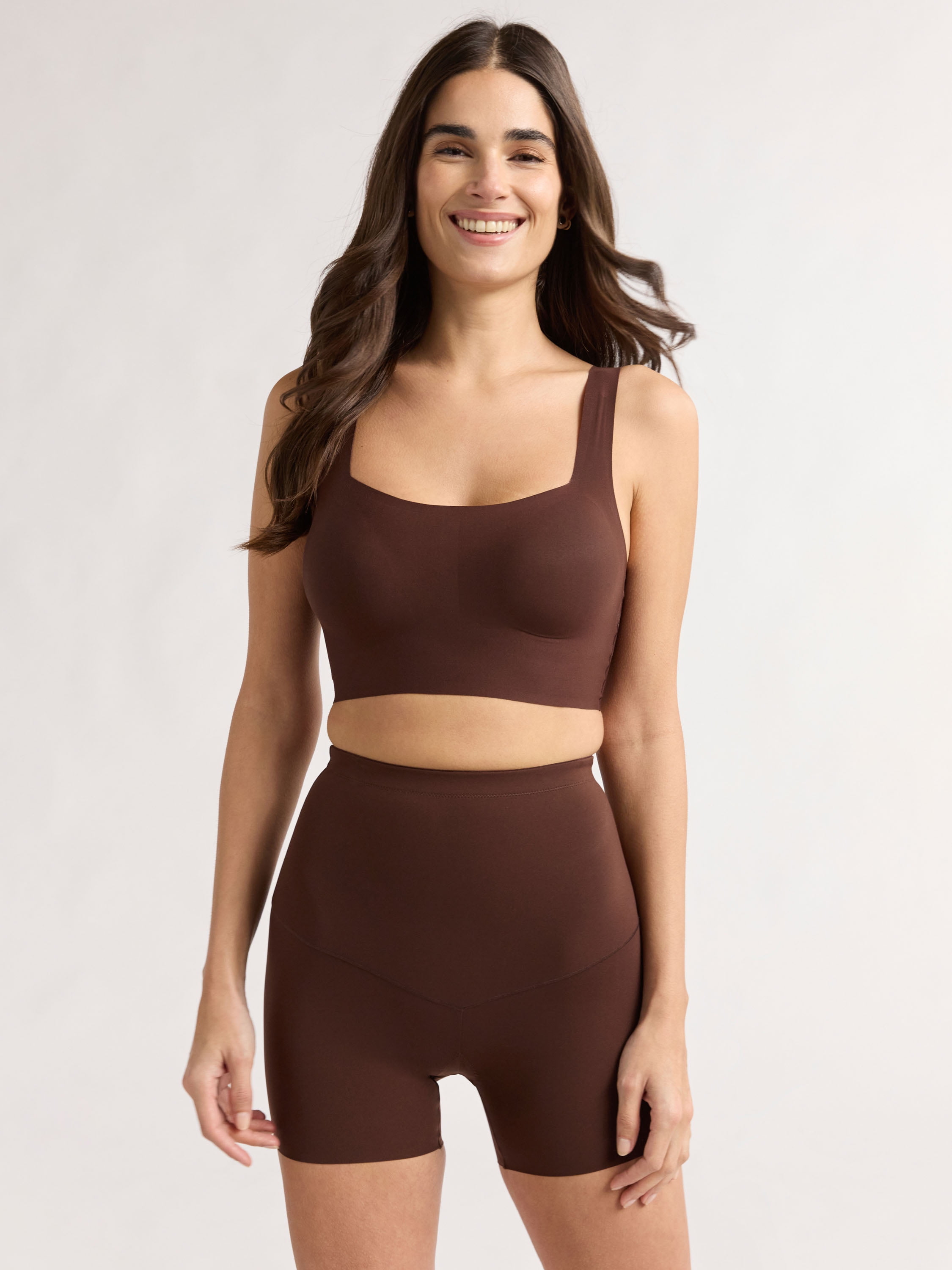 Joyspun Women's Mid-Rise Shaping Boyshorts, Sizes S-XXXL