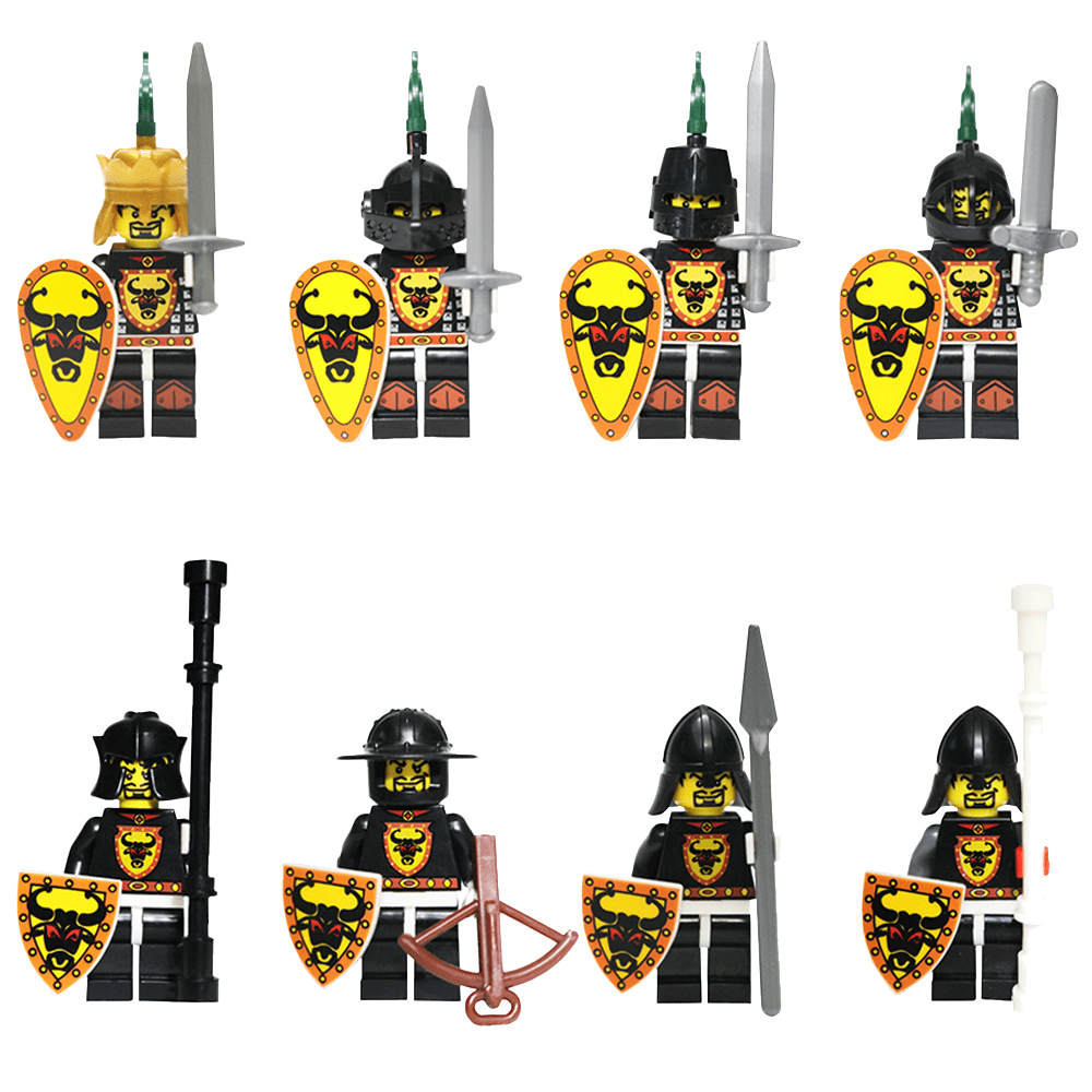 8pcs-medieval-figures-ancient-roman-minifigure-knight-soldier-action