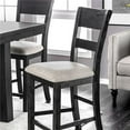 thumbnail image 1 of Thomaston Transitional Counter Height Chair, Black - Set of 2, 1 of 1
