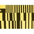 thumbnail image 1 of Ahgly Company Indoor Rectangle Abstract Yellow Contemporary Area Rugs, 2' x 5', 1 of 4