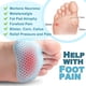 thumbnail image 3 of Almohadillas metatarsianas para mujer, 4 piezas de almohadillas para pies de bola para neuroma metatarsiano, almohadillas para neuroma de Morton, alivio del dolor por ardor y encog, 3 of 5
