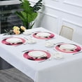 thumbnail image 7 of Coolnut Flamingos at Sunset Round Placemats Washable Placemats Non-Slip Heat-Resistant Table Place Mats for Dining Kitchen Holiday Party Table 15.4"-4PCS Home Decor, 7 of 7