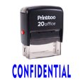 thumbnail image 1 of Printtoo CONFIDENTIAL Self Inking Rubber Stamp Office Stationary Stamp-Blue, 1 of 1