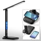 thumbnail image 5 of Lámpara de escritorio LED con cargador inalámbrico, puerto de carga USB, ajustable y plegable​ Lámpara de mesa con reloj, alarma, fecha, temperatura y regulación de 5 niveles​Iluminación​, 5 of 8