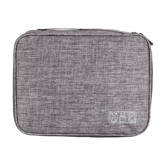 Pyaiiner Travel Organizer Electronic Accessories Box Portable Technology Travel Gifts Men'S Triple Cable Organizer Cable Charger Flash Drive