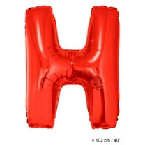 Balloon-Foil-Letter H-40"-Red