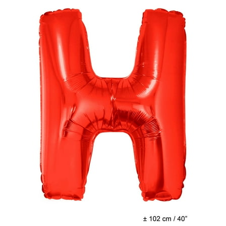 Balloon-Foil-Letter H-40"-Red