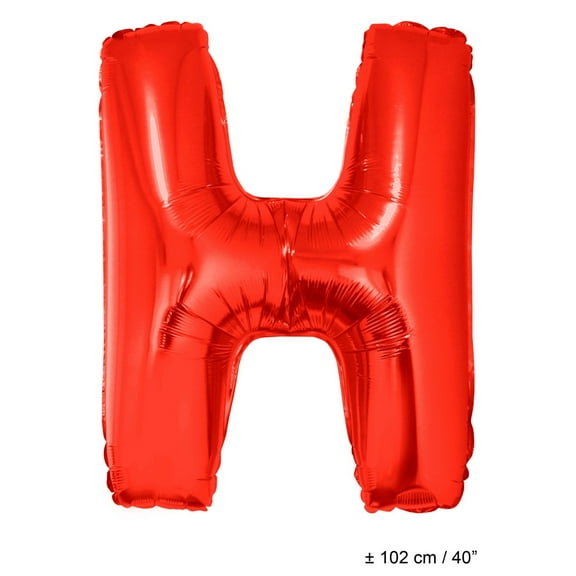 Balloon-Foil-Letter H-40"-Red
